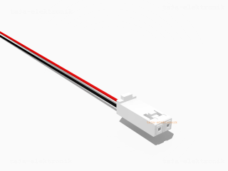 AMP QUICK Buchse mit 10 cm Kabel, 2 polig, AWG 26, UL1007