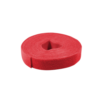 Kabelbinder aus Klettband, 4m, rot