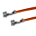 Litze mit zwei Crimpkontakten für JST PH Buchse, UL1007, AWG 26, 30 cm, orange