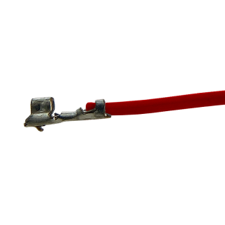 Litze mit einem Crimpkontakt für JST ZH, UL1571, AWG 28, 40 cm, rot