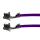 Litze mit zwei Crimpkontakten für JST XH Buchse, UL1007, AWG24, 30 cm, violett