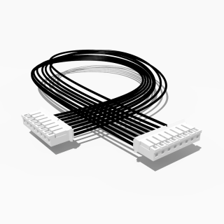 Kabel mit zwei JST PH Buchsen, 8 polig, 10 cm, AWG 24, UL1571