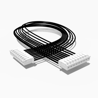 Kabel mit zwei JST PH Buchsen, 9 polig, 10 cm, AWG 24, UL1571