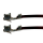 Litze mit zwei Crimpkontakten für JST-XH Buchse, UL1007, AWG 24, 20 cm, schwarz
