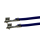 Litze mit zwei Crimpkontakten für JST ZH Buchse, UL1571, AWG 30, 20 cm, blau
