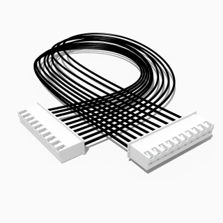 Kabel mit zwei JST XH Buchsen, 10 polig, 10 cm, AWG 24, UL1007