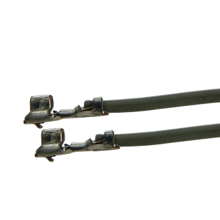 Litze mit zwei Crimpkontakten für JST ZH Buchse, UL1007, AWG 26, 50 cm, grau