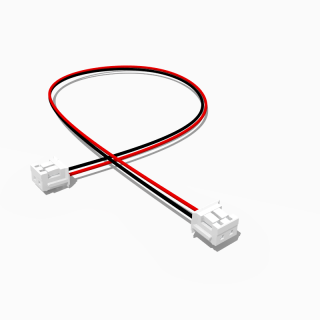 Kabel mit zwei JST ZH Buchsen 50 cm 2 polig, AWG 26, UL1007