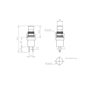 Miniatur-Drucktaster, SPST NC, Öffner, 250V 1A, gelb