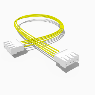 Kabel mit zwei JST VH Buchsen 10 cm 4 polig, AWG 22, UL1007