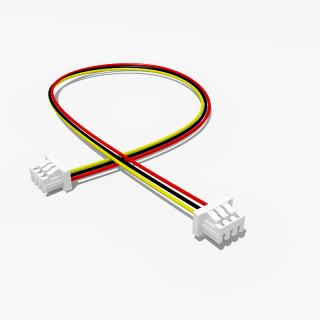 Micro JST Kabel mit zwei Molex PicoBlade Buchsen 30 cm 3 polig, AWG 28, UL1571