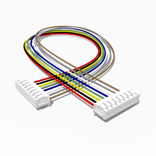 Kabel mit zwei JST ZH Buchsen 40 cm 8 polig, AWG 26, UL1571