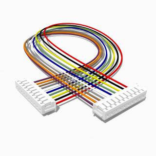 Kabel mit zwei JST ZH Buchsen 40 cm 10 polig, AWG 26, UL1571