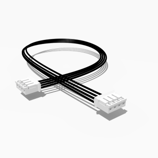 Kabel mit zwei JST PH Buchsen, 4 polig, 20 cm, AWG 24, UL1571
