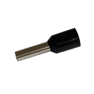 Isolierte Adernendhülse schwarz, 8 mm, 1 mm², 1000er Pack