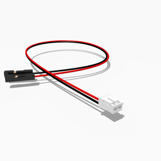 Adapterkabel JST EH auf Dupont 2 polig 50 cm AWG 24